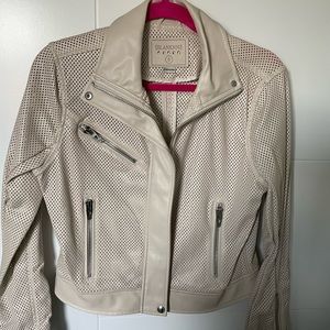FAUX leather bike jacket